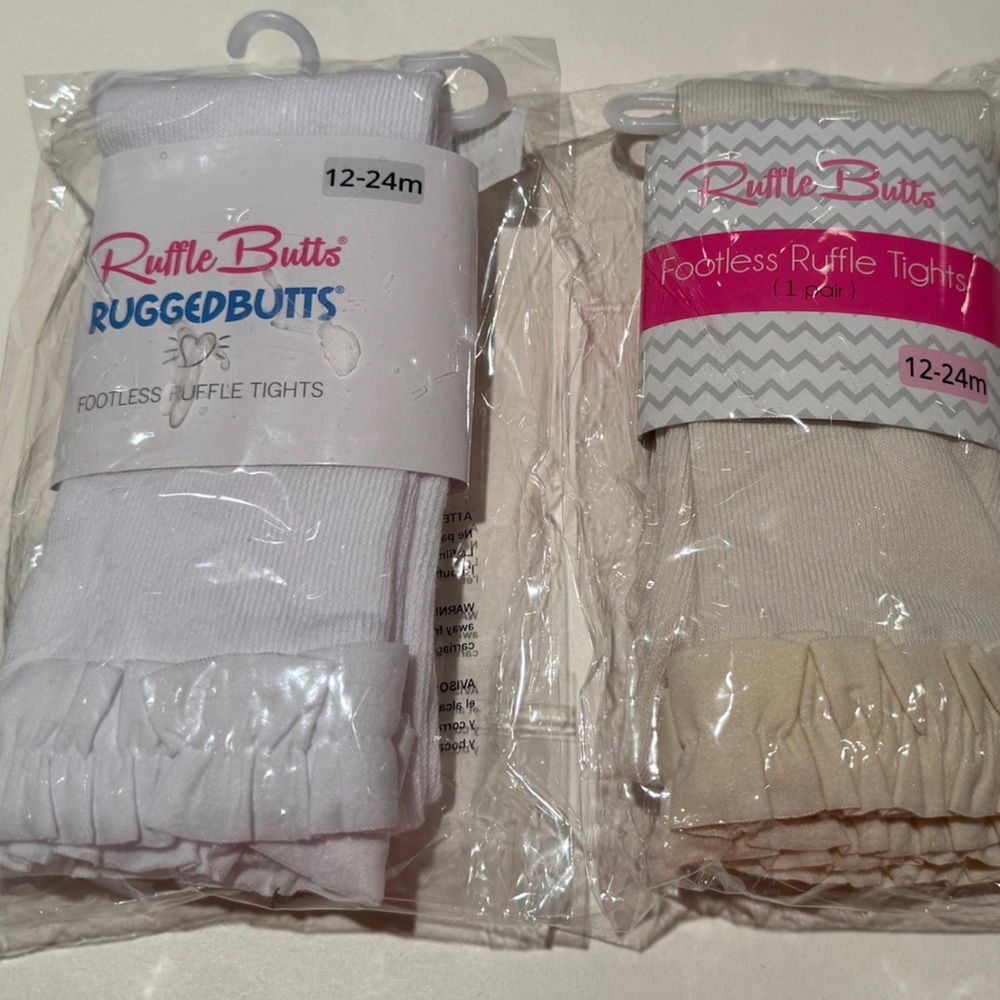 NWT Rufflebutts footless tights 12-24 months